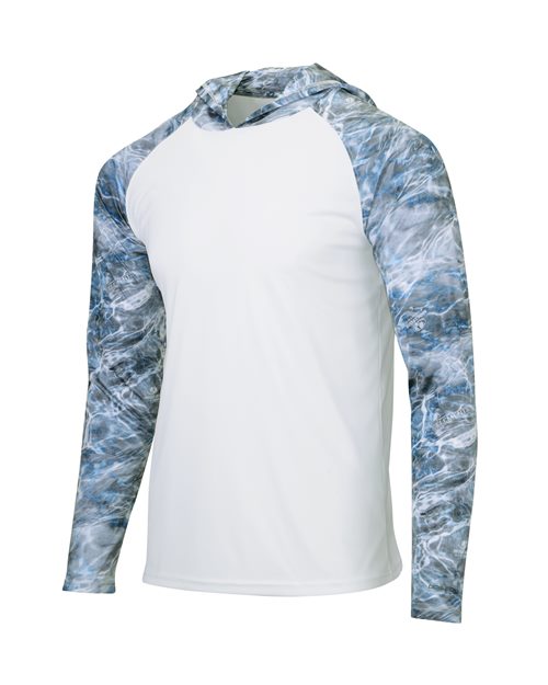 Paragon Men's Biloxi Performance Colorblocked Hooded Long Sleeve T-Shirt 241