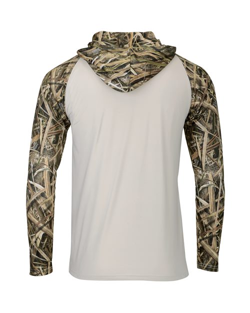 Paragon Men's Biloxi Performance Colorblocked Hooded Long Sleeve T-Shirt 241