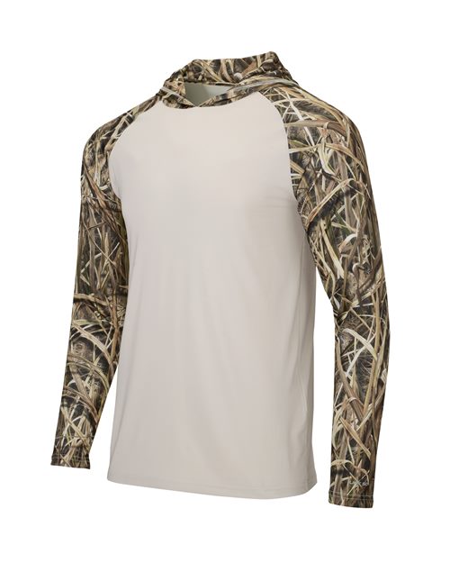Paragon Men's Biloxi Performance Colorblocked Hooded Long Sleeve T-Shirt 241