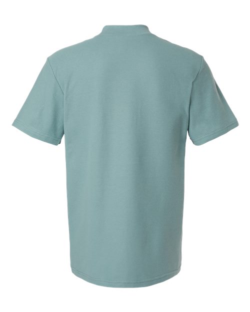 American Apparel Unisex Pique Mock Neck Tee 1PQ