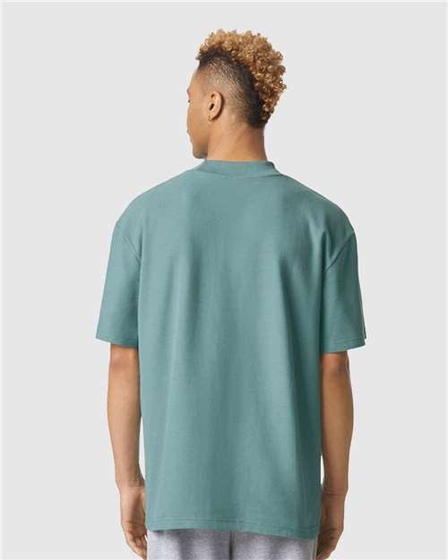 American Apparel Unisex Pique Mock Neck Tee 1PQ
