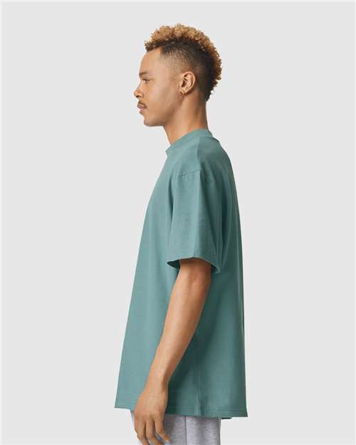 American Apparel Unisex Pique Mock Neck Tee 1PQ