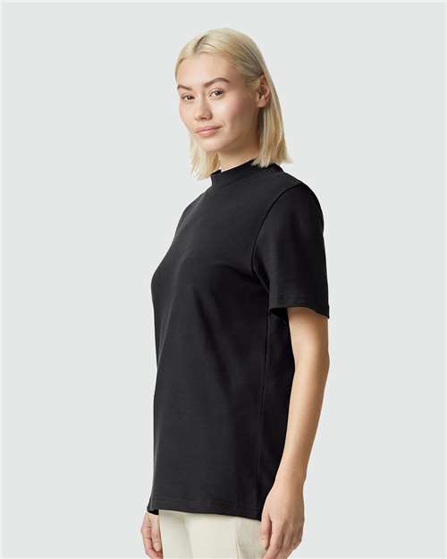American Apparel Unisex Pique Mock Neck Tee 1PQ