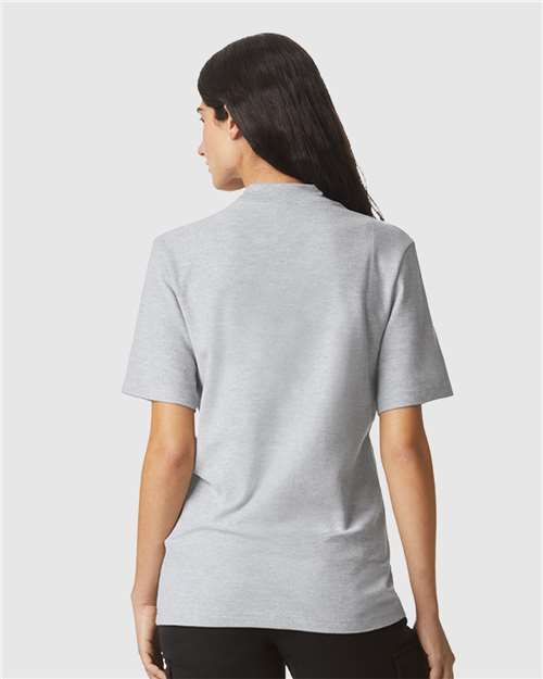 American Apparel Unisex Pique Mock Neck Tee 1PQ
