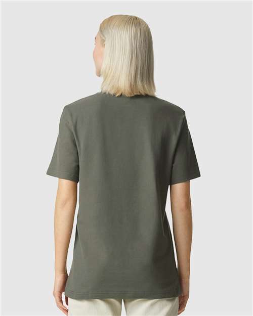 American Apparel Unisex Pique Mock Neck Tee 1PQ