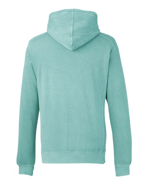 J. America Unisex Pigment-Dyed Fleece Hooded Sweatshirt 8730