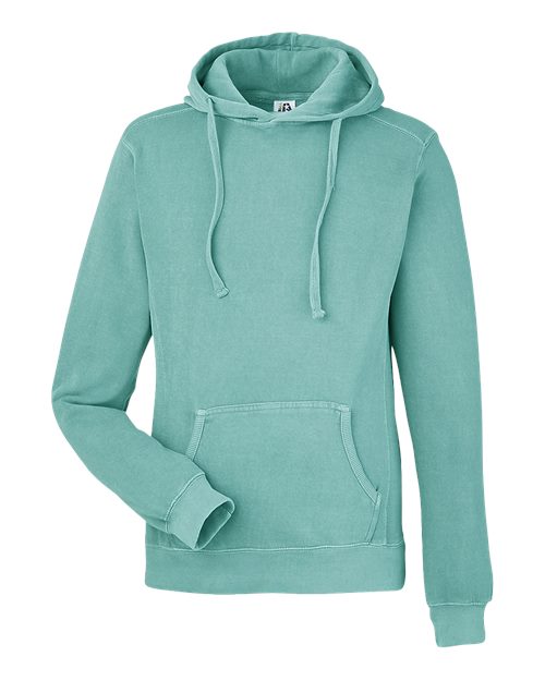 J. America Unisex Pigment-Dyed Fleece Hooded Sweatshirt 8730