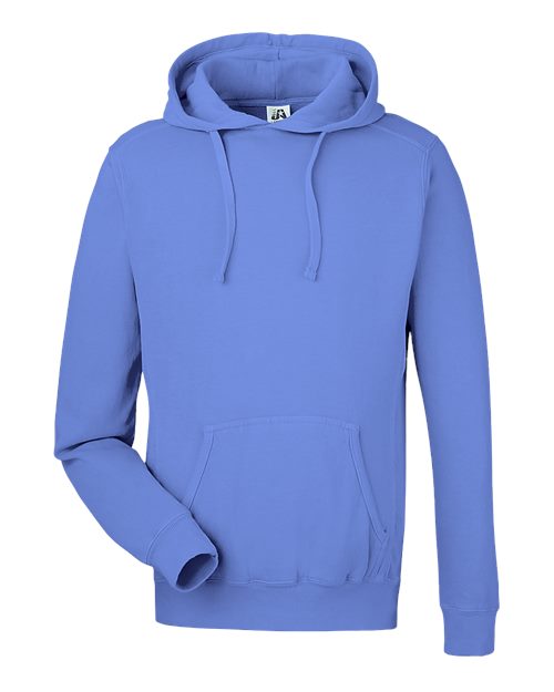 J. America Unisex Pigment-Dyed Fleece Hooded Sweatshirt 8730