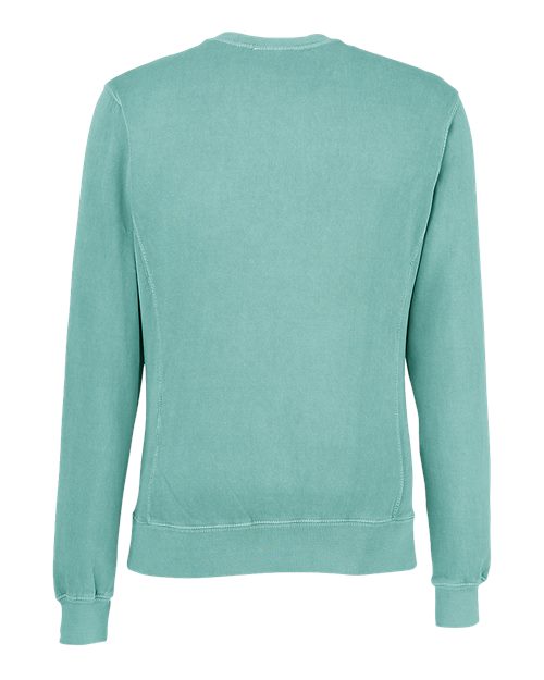 J. America Unisex Pigment-Dyed Fleece Crewneck Sweatshirt 8731