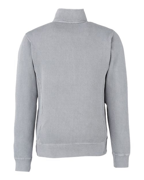 J. America Unisex Pigment-Dyed Fleece Quarter-Zip Pullover 8732