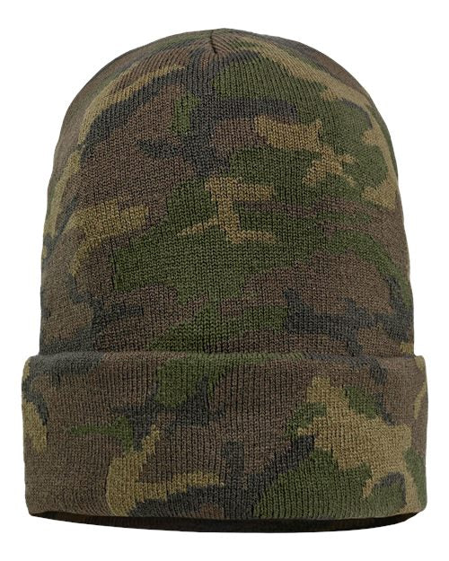 Sportsman 12" Solid Cuffed Beanie SP12