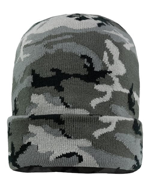 Sportsman 12" Solid Cuffed Beanie SP12