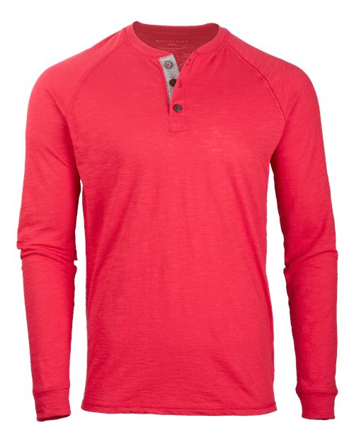 Boxercraft Unisex Henley Long Sleeve T-Shirt BM3101