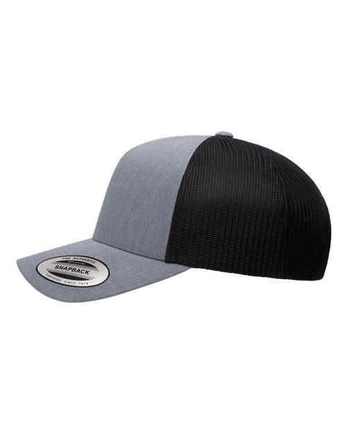 YP Classics Five-Panel Retro Trucker Cap 6506