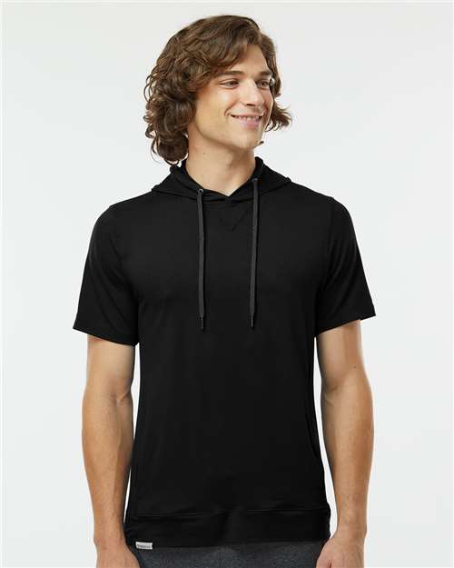 Holloway Men's Eco Revive™ Ventura Soft Knit Short Sleeve Hooded Sweatshirt 222505