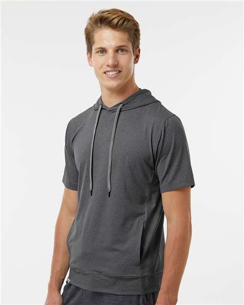 Holloway Men's Eco Revive™ Ventura Soft Knit Short Sleeve Hooded Sweatshirt 222505