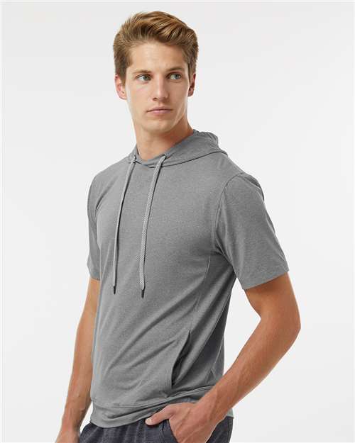 Holloway Men's Eco Revive™ Ventura Soft Knit Short Sleeve Hooded Sweatshirt 222505