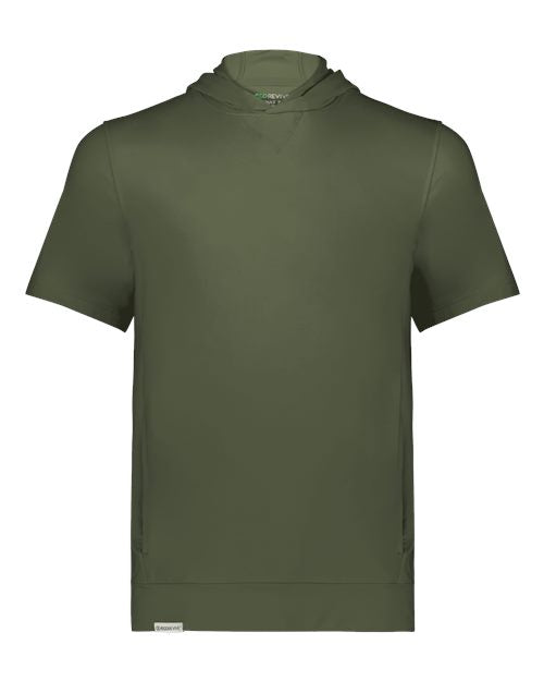 Holloway Youth Eco Revive™ Ventura Soft Knit Short Sleeve Hooded Sweatshirt 222605