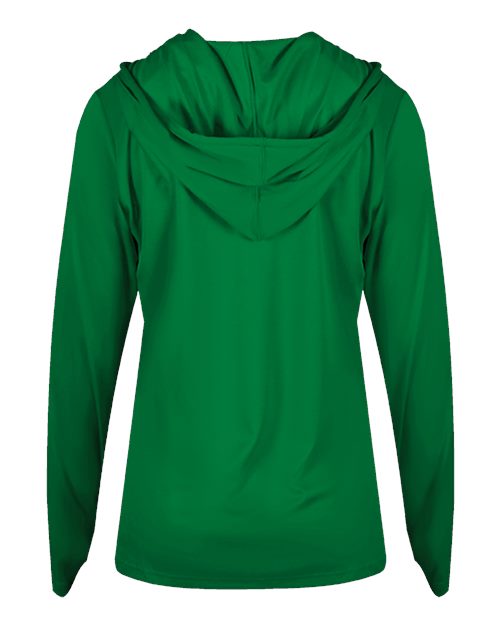 Badger Women's B-Core Long Sleeve Hooded T-Shirt 4165