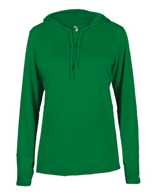 Badger Women's B-Core Long Sleeve Hooded T-Shirt 4165