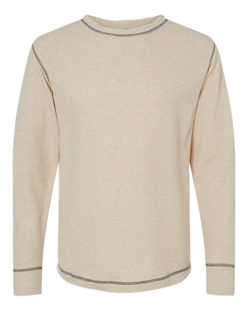 J. America Men's Vintage Thermal Long Sleeve T-Shirt 8238
