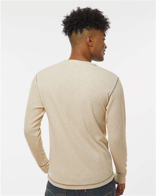 J. America Men's Vintage Thermal Long Sleeve T-Shirt 8238