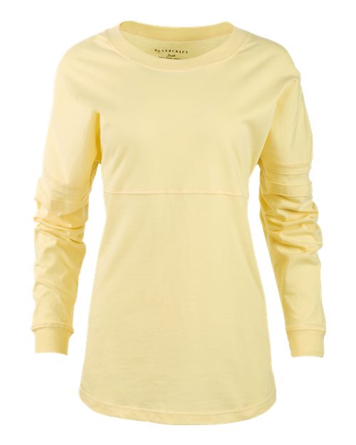 Boxercraft Women's Pom Pom Long Sleeve Jersey T-Shirt BW3514