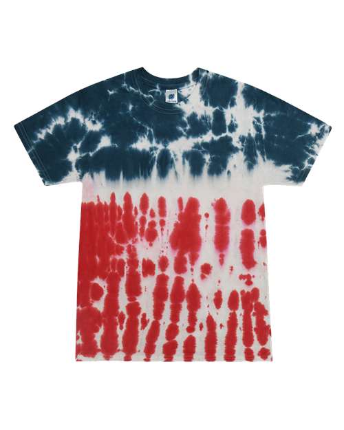 Colortone Unisex Multi-Color Tie-Dyed T-Shirt 1000