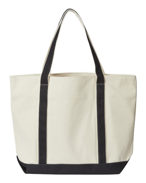 Liberty Bags XL Zippered Cotton Canvas Resort Tote 8873