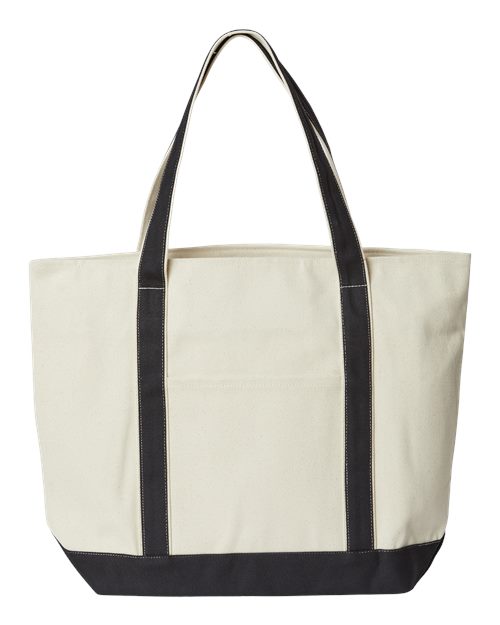 Liberty Bags XL Zippered Cotton Canvas Resort Tote 8873