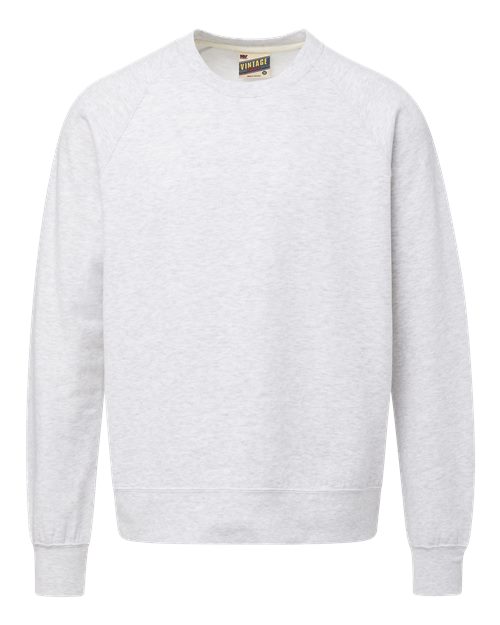 MV Sport Unisex Vintage Fleece Raglan Crewneck Sweatshirt 17116