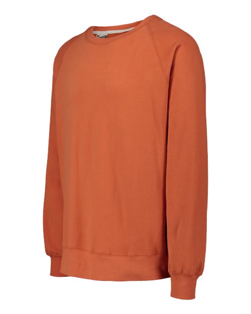 MV Sport Unisex Vintage Fleece Raglan Crewneck Sweatshirt 17116