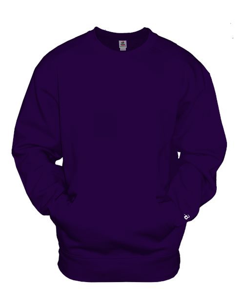 Badger Unisex Pocket Crewneck Sweatshirt 1252