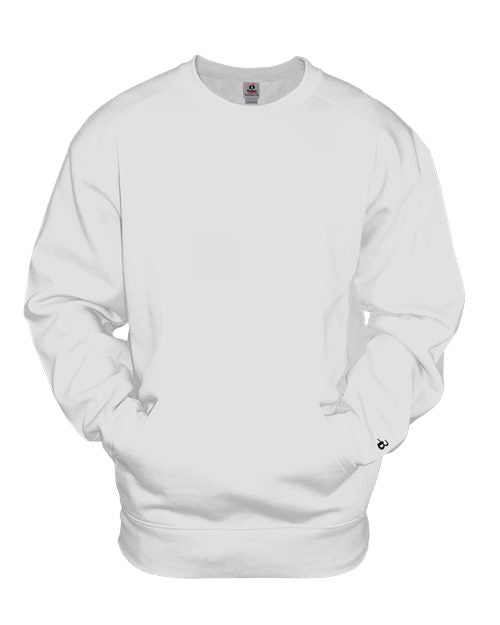 Badger Unisex Pocket Crewneck Sweatshirt 1252