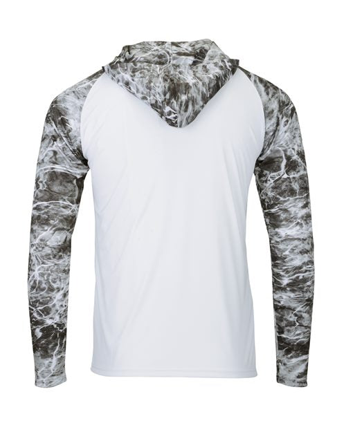 Paragon Men's Biloxi Performance Colorblocked Hooded Long Sleeve T-Shirt 241