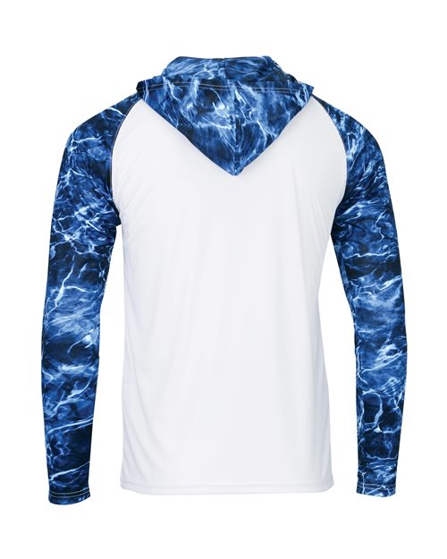 Paragon Men's Biloxi Performance Colorblocked Hooded Long Sleeve T-Shirt 241