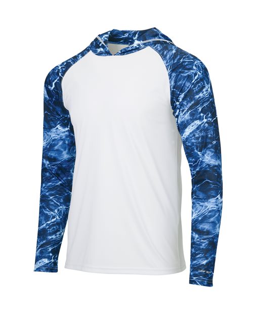 Paragon Men's Biloxi Performance Colorblocked Hooded Long Sleeve T-Shirt 241