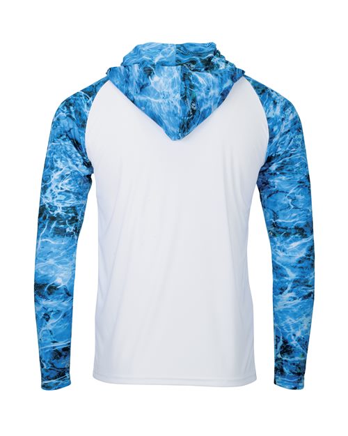 Paragon Men's Biloxi Performance Colorblocked Hooded Long Sleeve T-Shirt 241