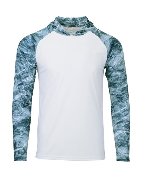Paragon Men's Biloxi Performance Colorblocked Hooded Long Sleeve T-Shirt 241