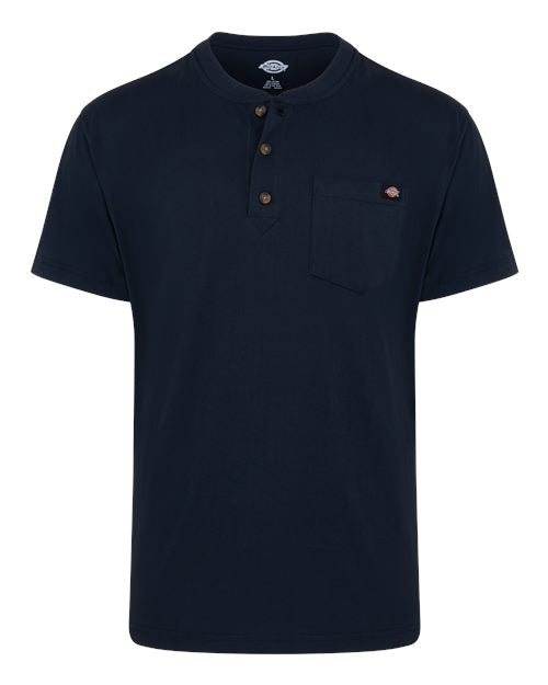 Dickies Men's Heavyweight Traditional Short Sleeve Henley WS51