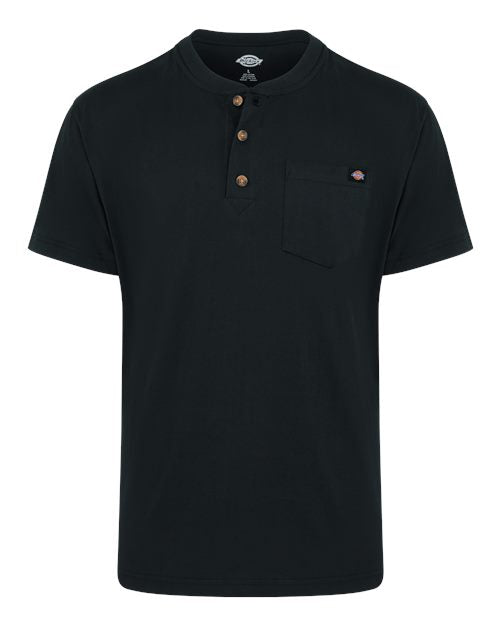 Dickies Men's Tall Heavyweight Traditional Short Sleeve Henley WS51T