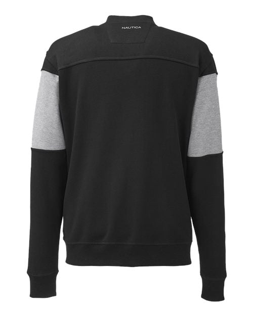 Nautica Unisex Anchor Fleece Colorblocked Bomber Jacket N17928
