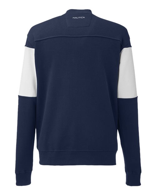 Nautica Unisex Anchor Fleece Colorblocked Bomber Jacket N17928