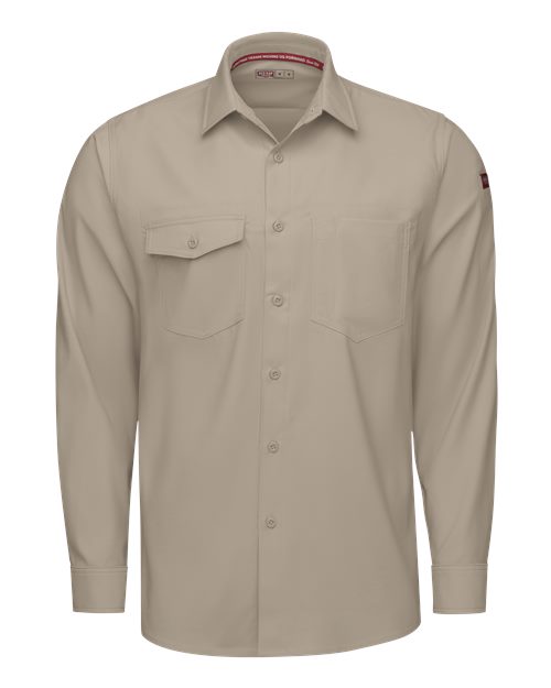 Red Kap Men's Cooling Long Sleeve Work Shirt TSM4