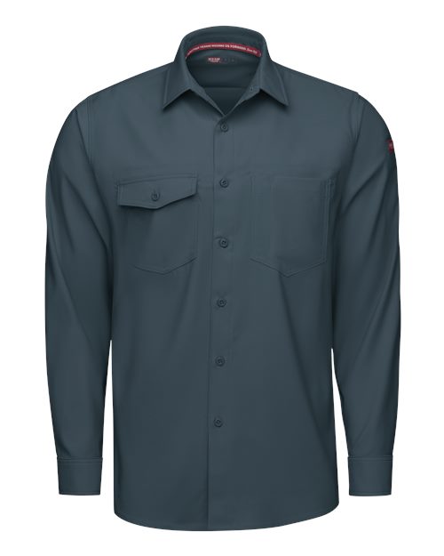 Red Kap Men's Tall Cooling Long Sleeve Work Shirt TSM4T