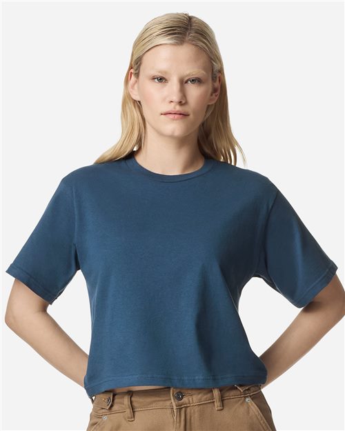 American Apparel Women's Fine Jersey Mid-Length Boxy Tee 102