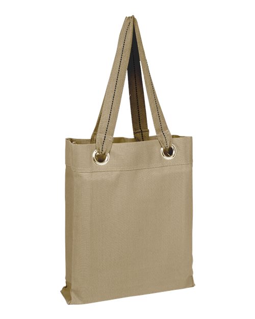 Q-Tees Large Grommet Tote Bag Q1630