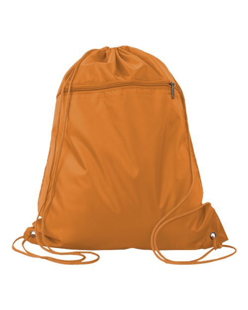 Q-Tees Polyester Drawstring Backpack Q135200
