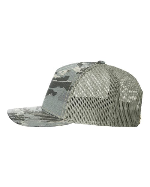 Richardson Printed Five-Panel Trucker Cap 112PFP