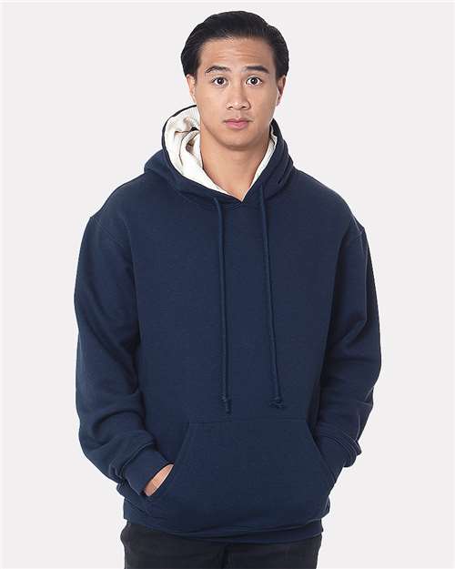 Bayside Unisex USA-Made Super Heavy Thermal Lined Hooded Sweatshirt 930